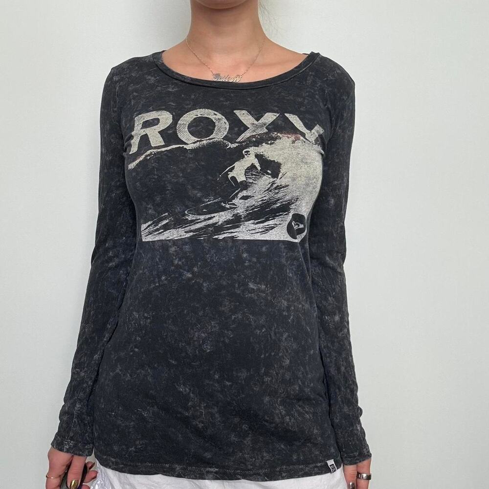 Roxy Black & White Long Sleeve Top